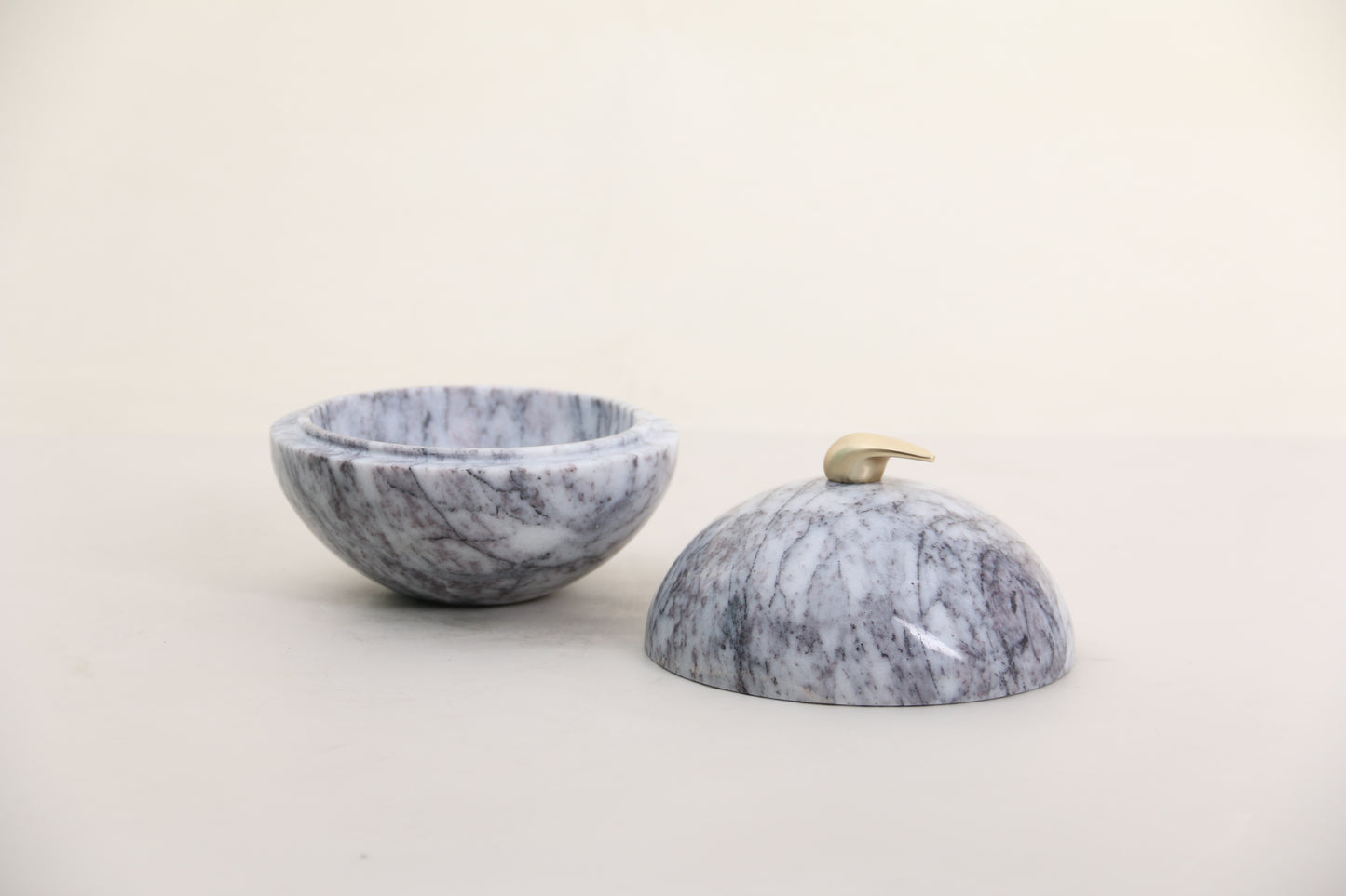 Marble & Alloy Storage Jar