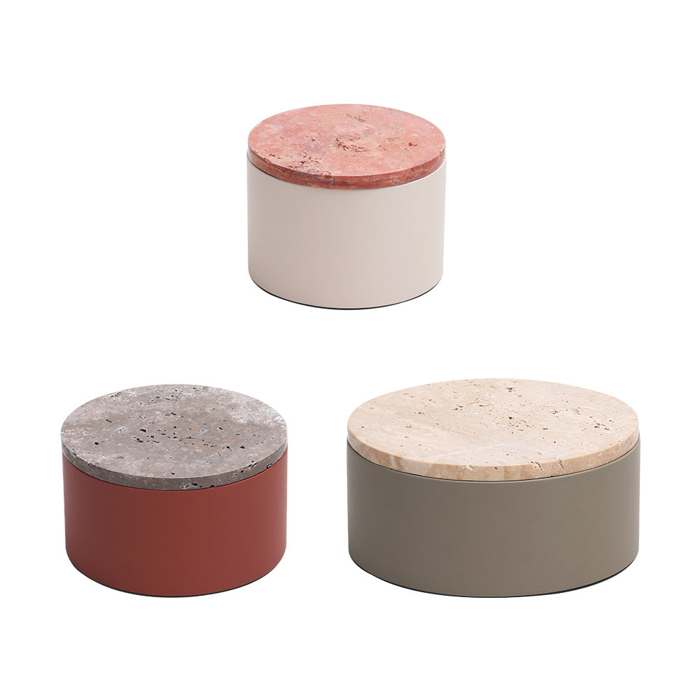 Pu Leather & Marble Storage Box