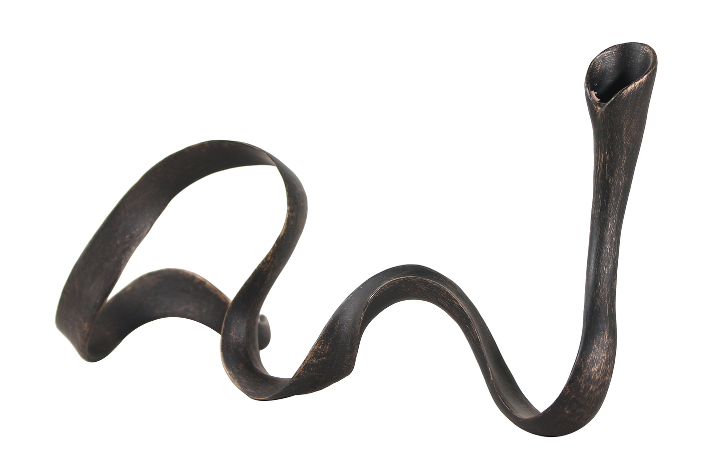 Dark Bronze Irregular Alloy Candle Holder