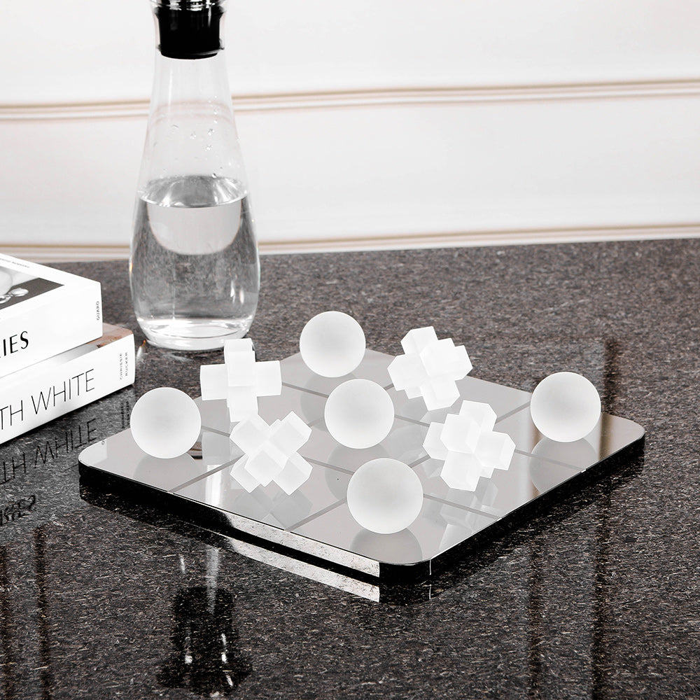 Frosted White Crystal Chessboard