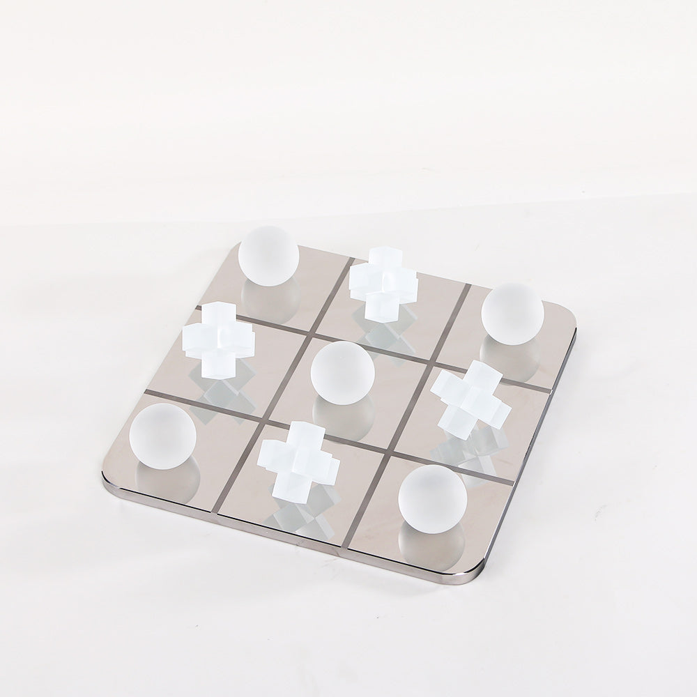 Frosted White Crystal Chessboard