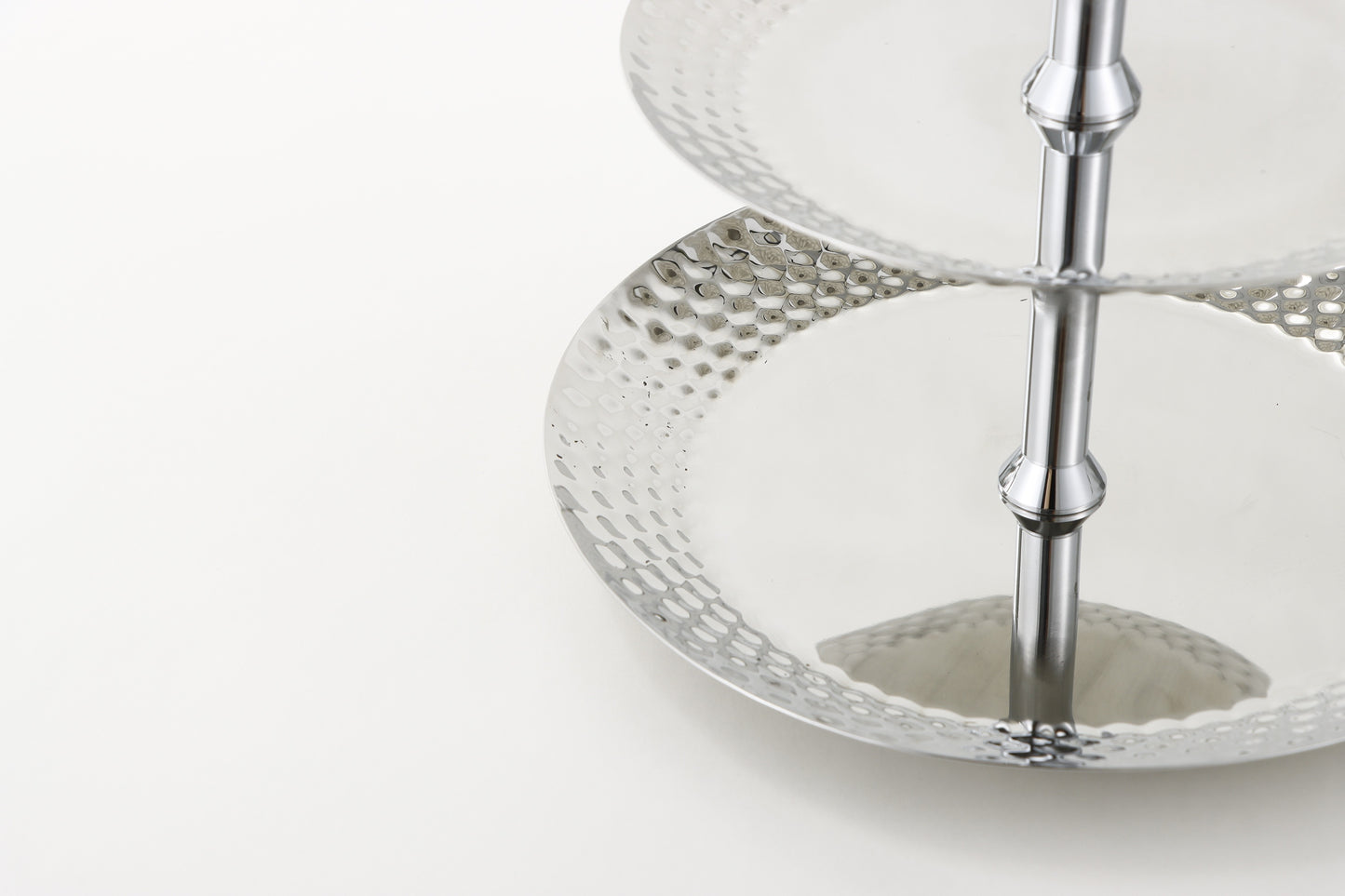 Silver S/S Steel & Aluminum Cake Stand