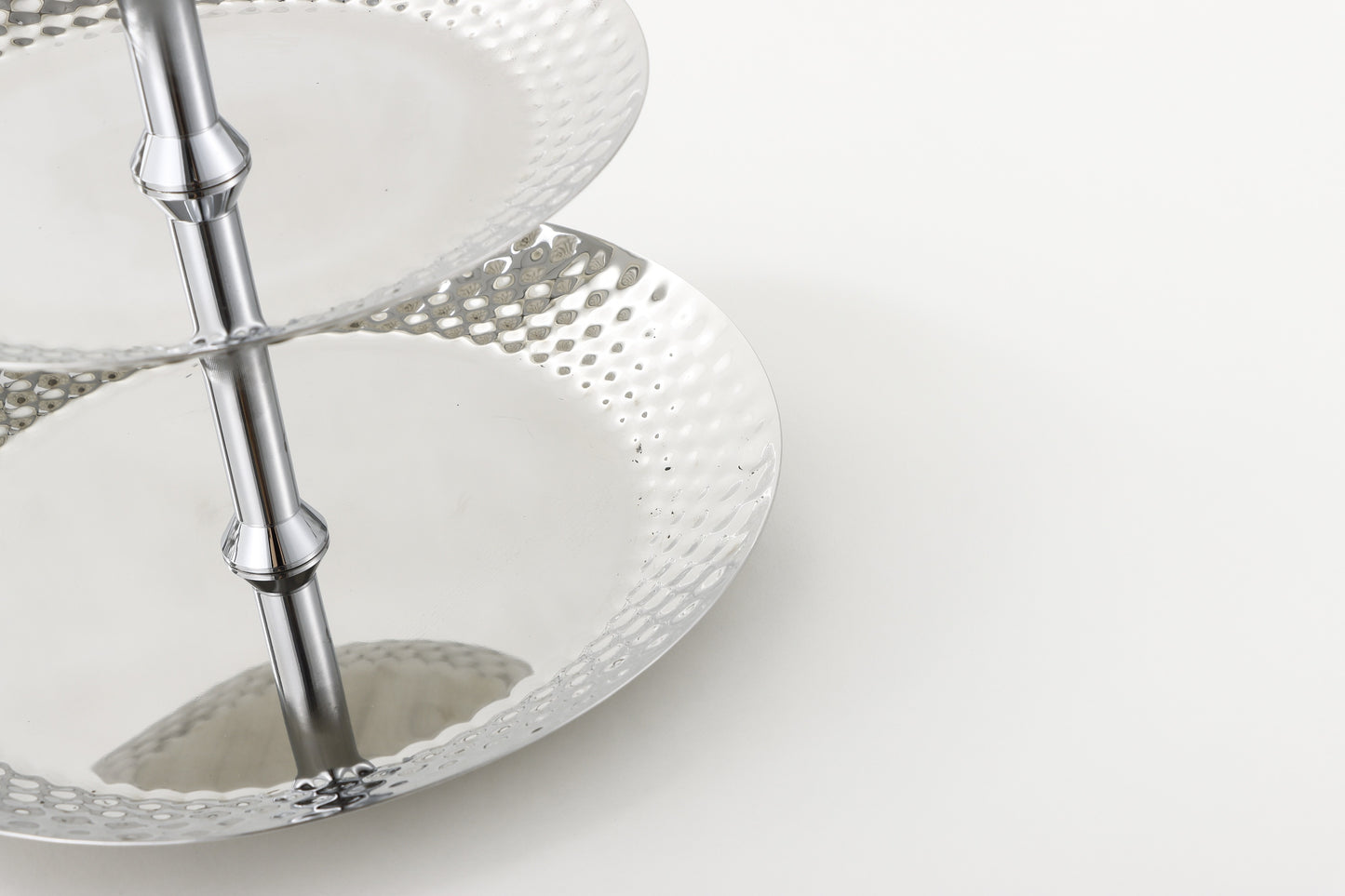 Silver S/S Steel & Aluminum Cake Stand