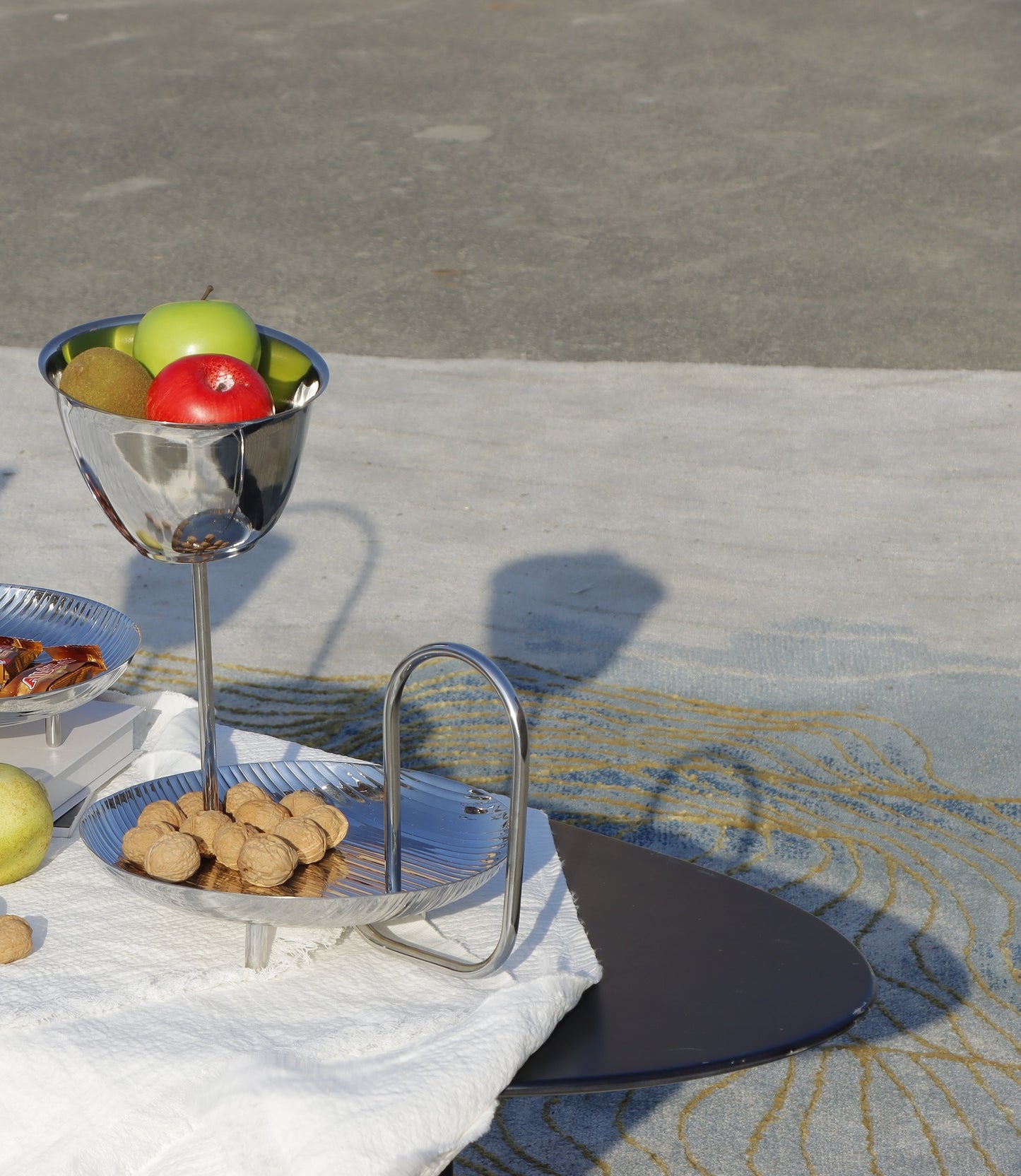 Silver S/S Steel Cake Stand