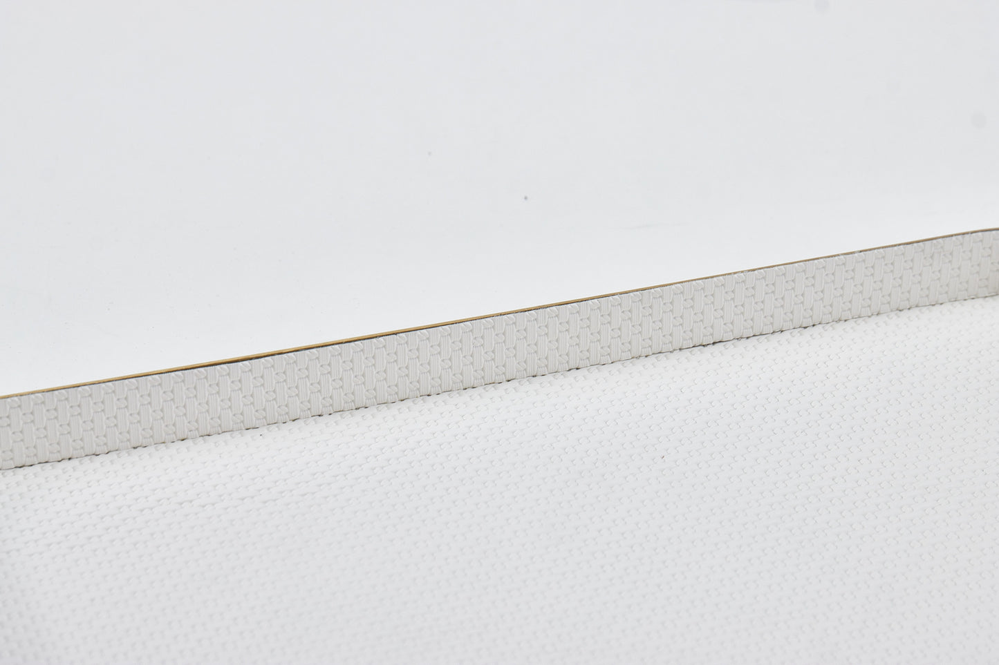 Milk White & Gold S/S Steel & Pu Leather Tray