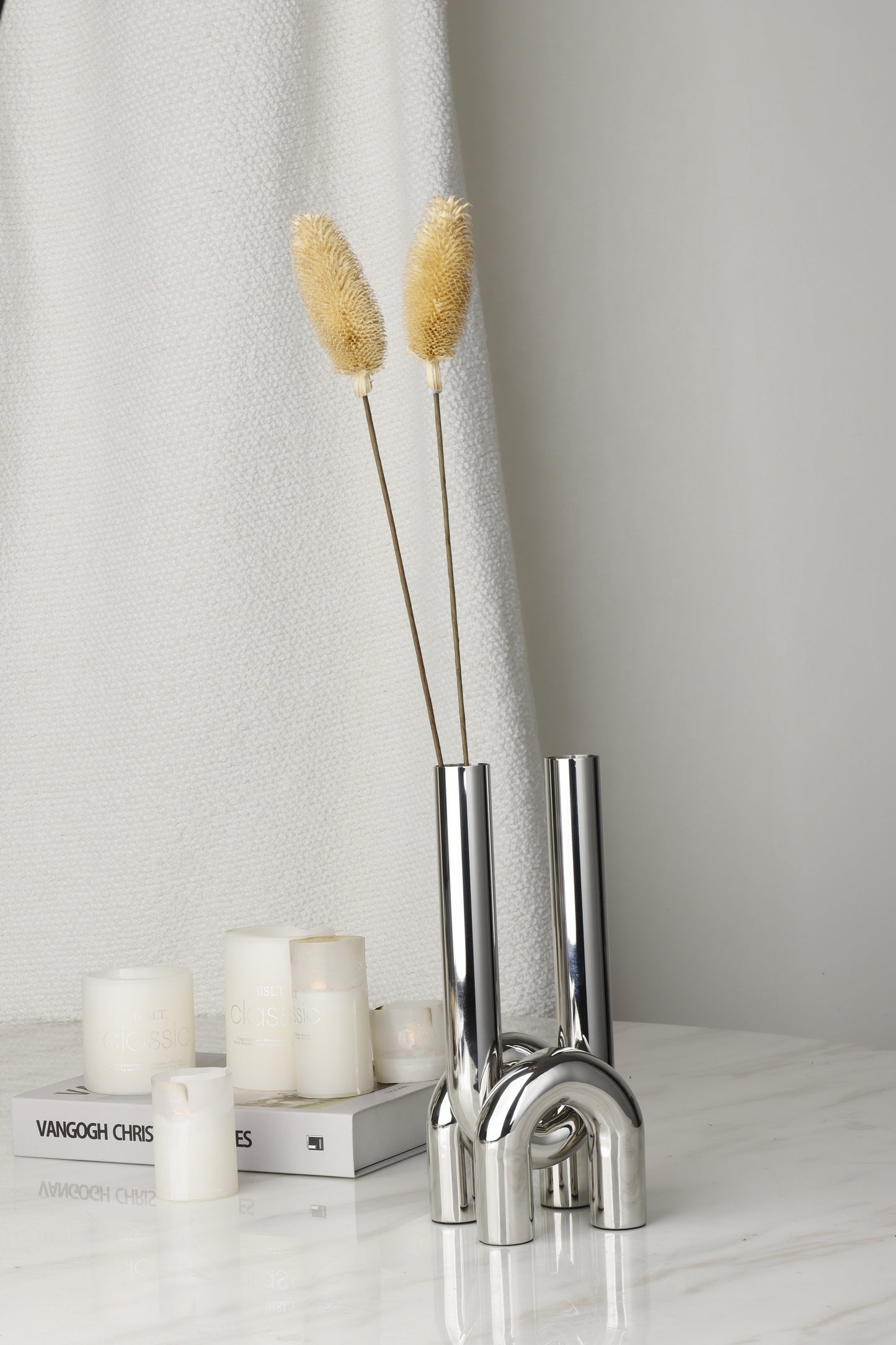 Silver S/S Steel Vase