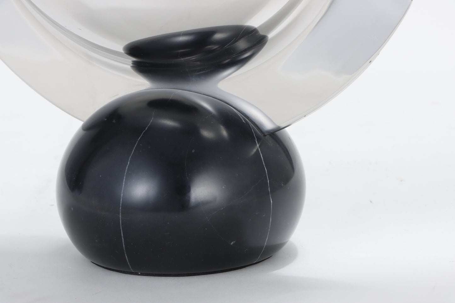 Silver Marble & S/S Steel Vase