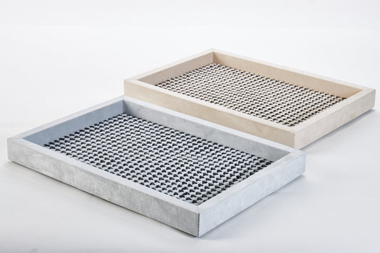 Mdf & Weaven Polyester Fabric Weaving Tray