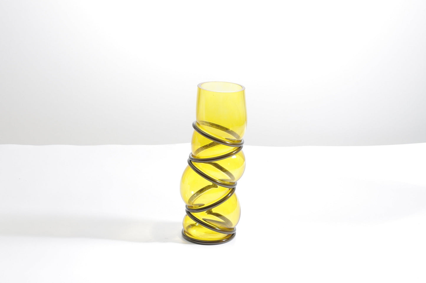 S/S Steel & Glass Ring Vase