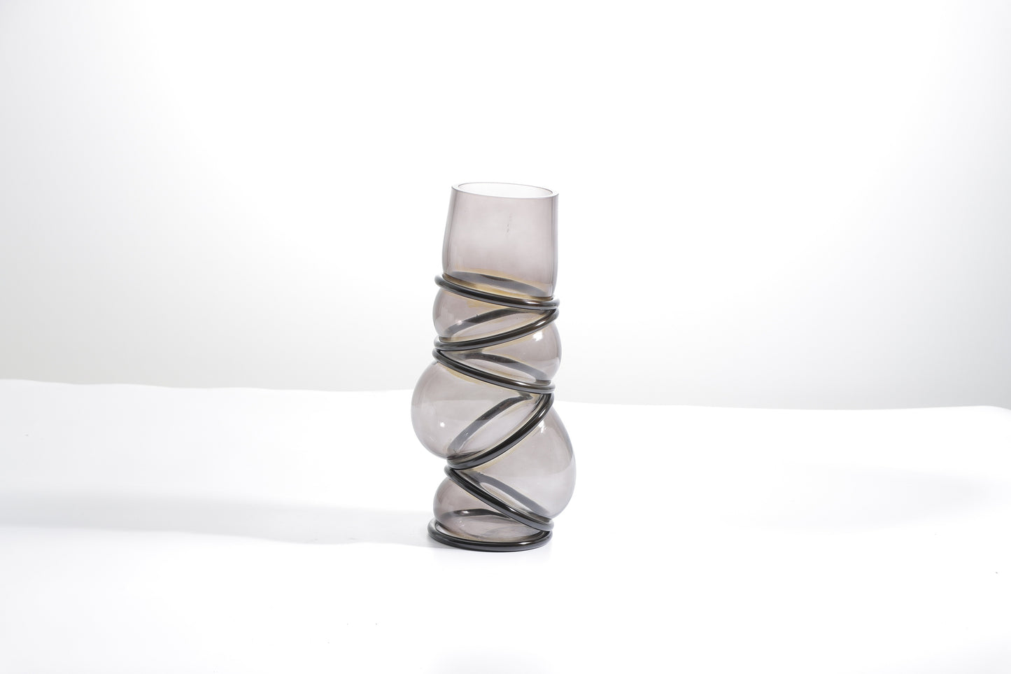 S/S Steel & Glass Ring Vase