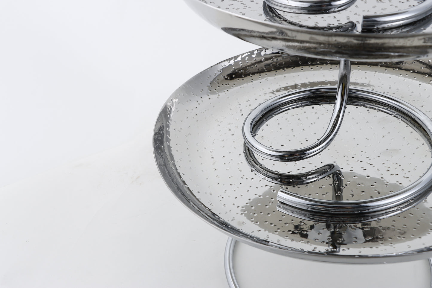 Silver S/S Steel, Iron & Aluminum Cake Stand