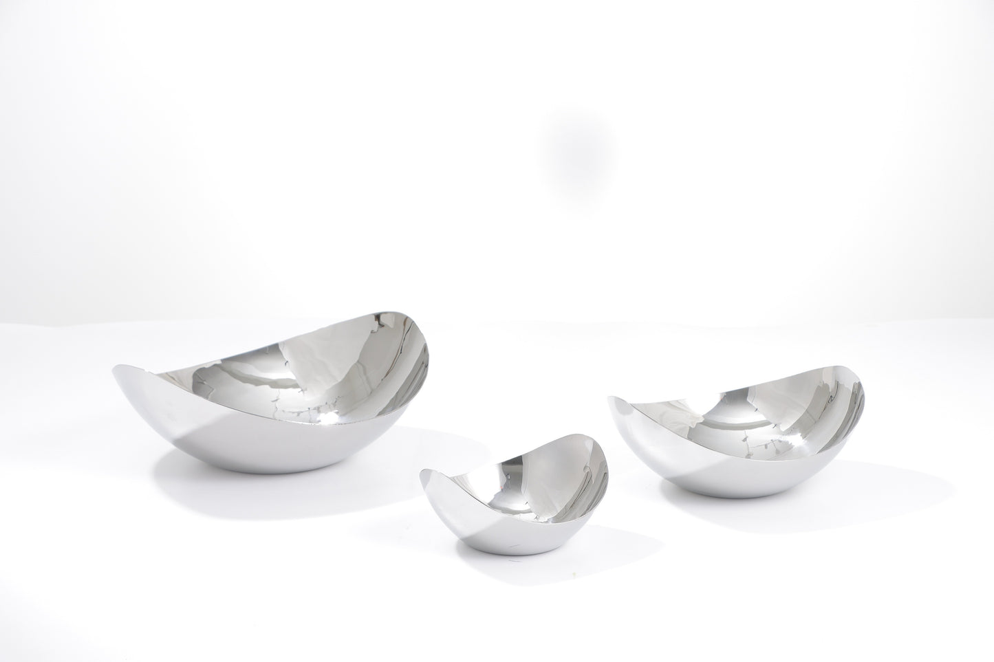 Silver S/S Steel Oval Fruits Tray