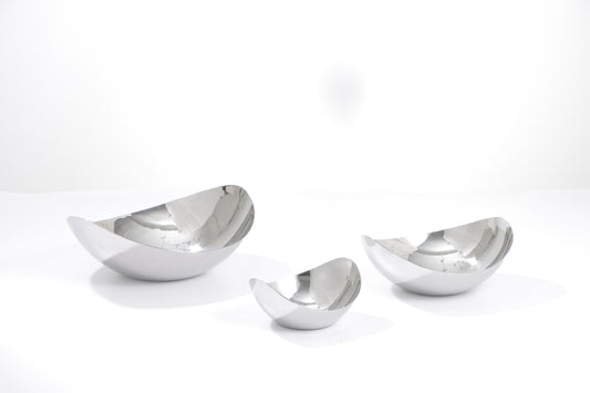 Silver S/S Steel Oval Fruits Tray