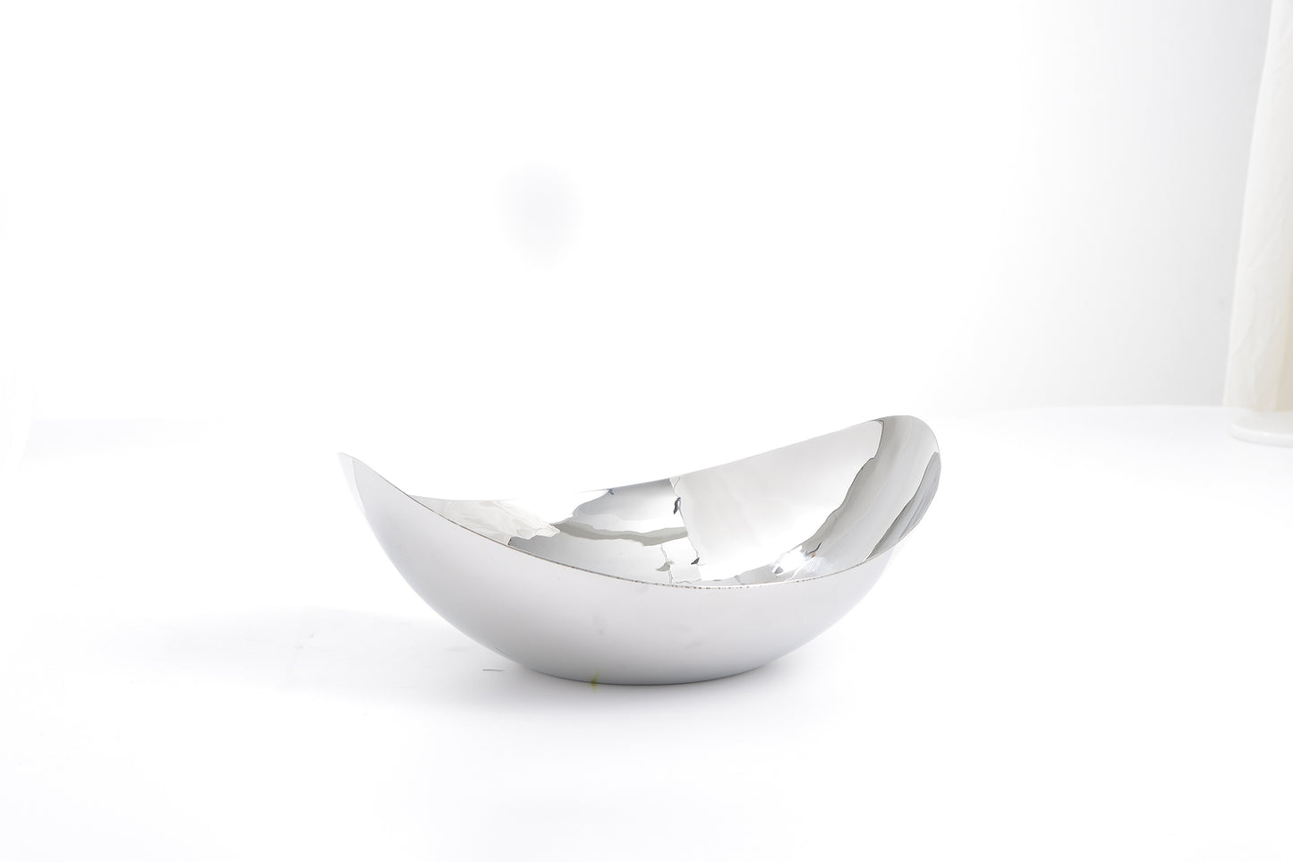 Silver S/S Steel Oval Fruits Tray