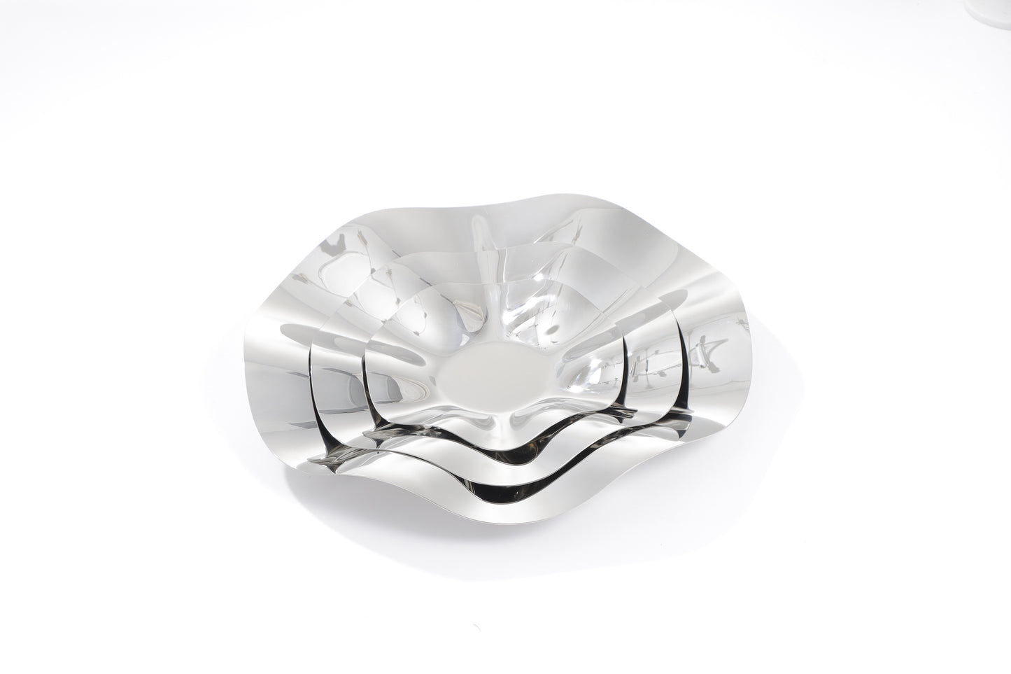 Silver S/S Steel Round Fruits Tray