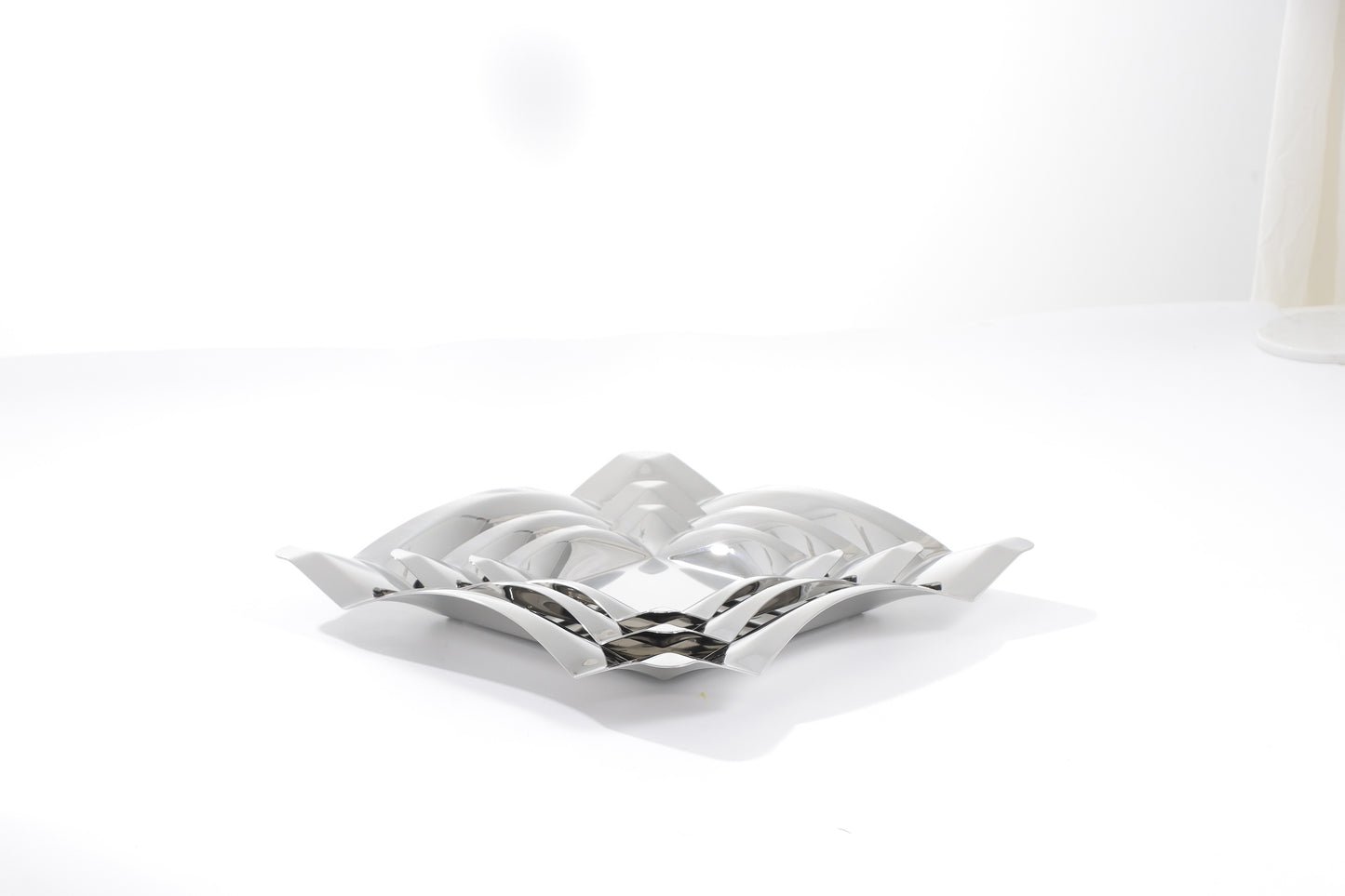 SILVER S/S STEEL DESSERT TRAY