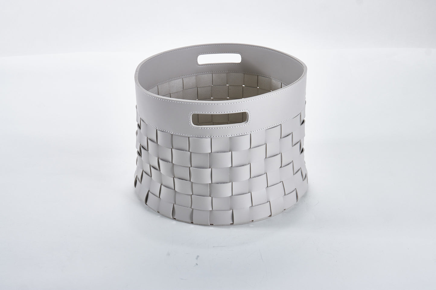 PU LEATHER WOVEN LEATHER BASKET