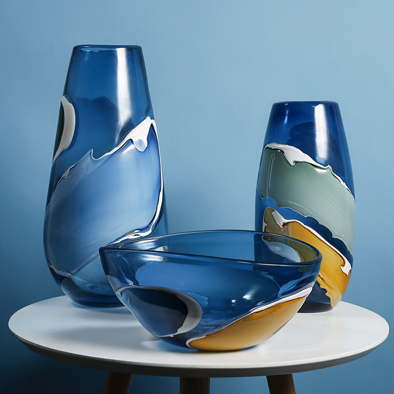 MULTICOLOR GLASS VASE