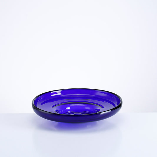 ROYAL BLUE GLASS FRUITS PLATE