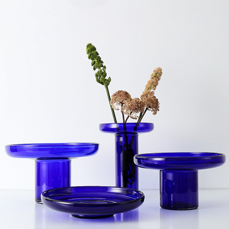 ROYAL BLUE GLASS VASE