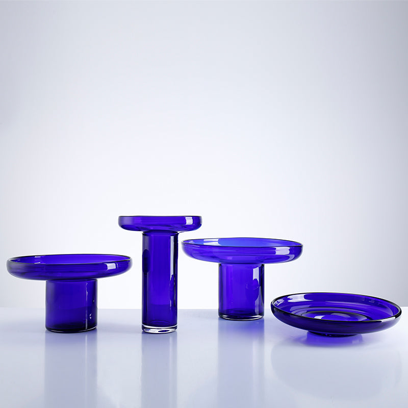 ROYAL BLUE GLASS VASE