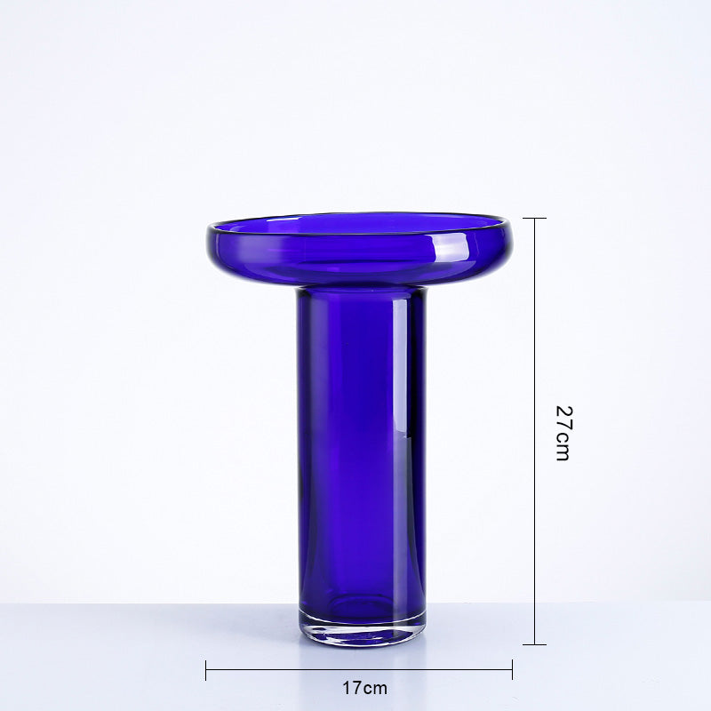 ROYAL BLUE GLASS VASE