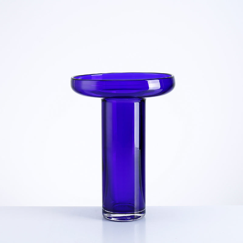 ROYAL BLUE GLASS VASE