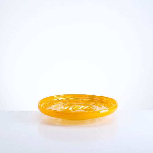 GRIDDING GLASS FRUITS PLATE