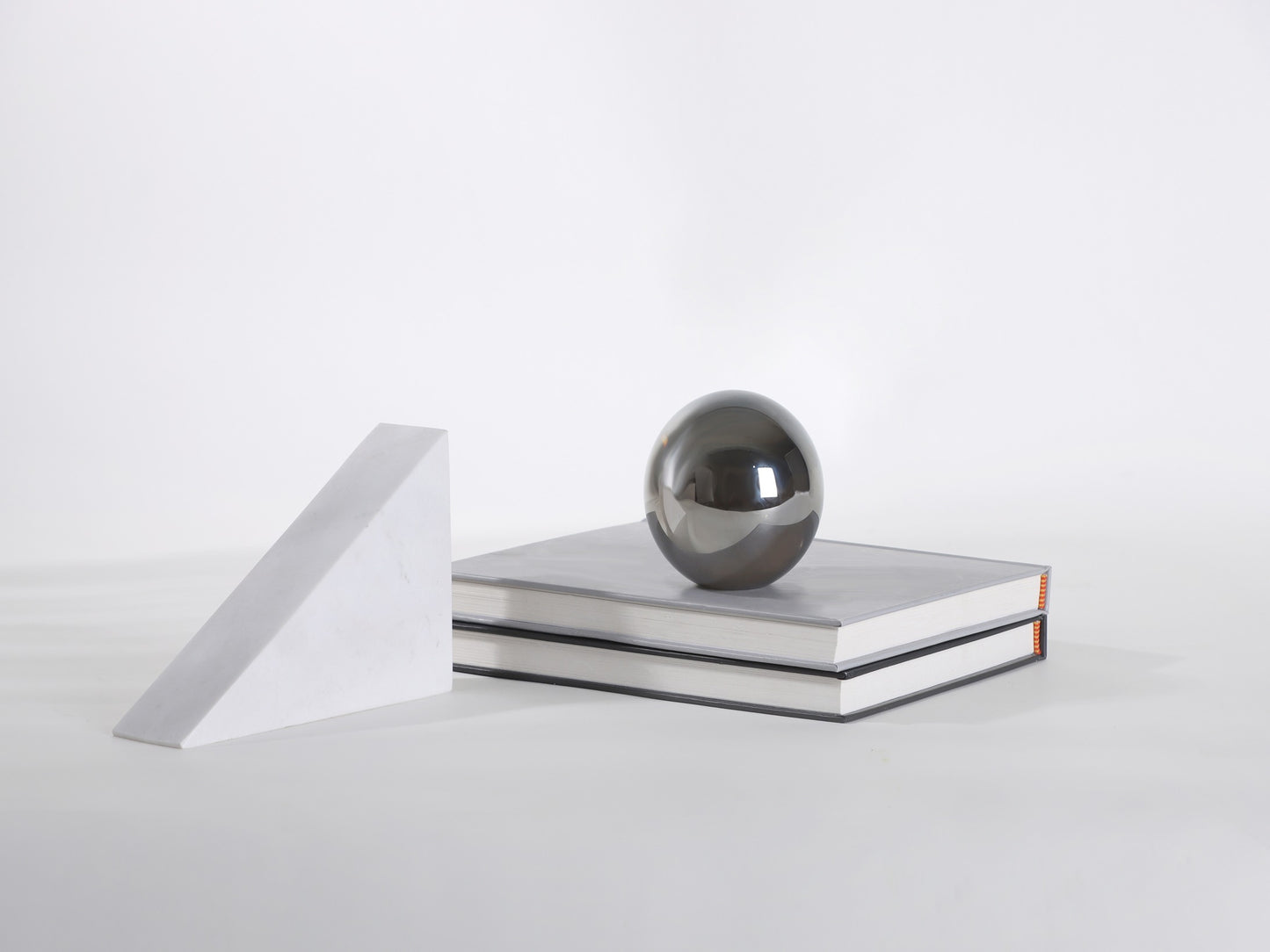 MARBLE AND CRYSTAL BOOKEND DECOR