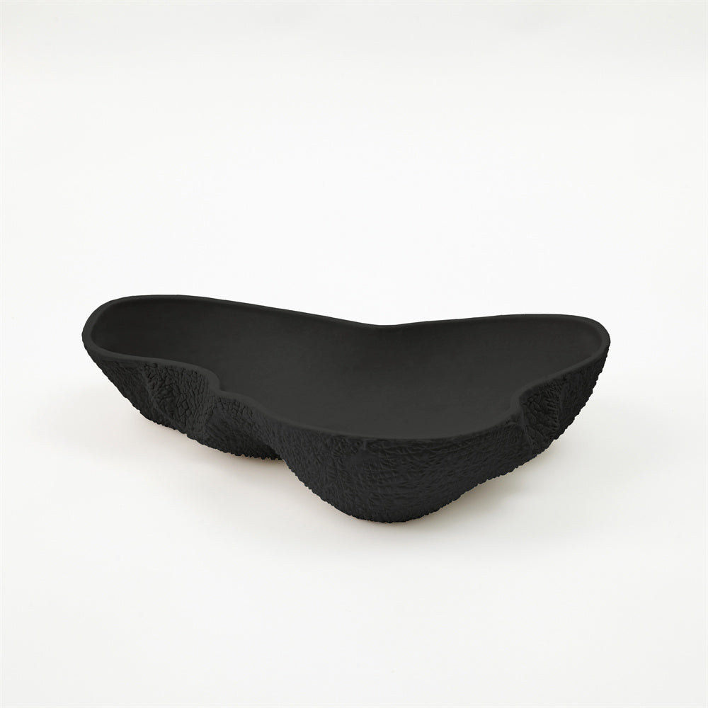 ZK CERAMIC FRUIT PLATE BLACK