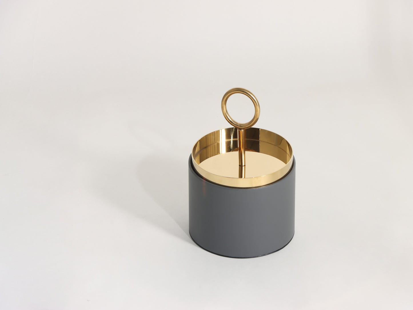 GOLD BLACK GEOMETRY COVER STORAGE BOX