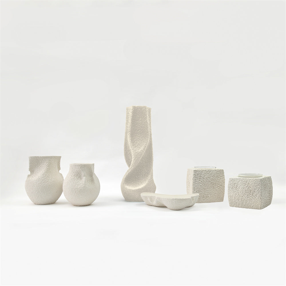 ZK CERAMIC VASE WHITE