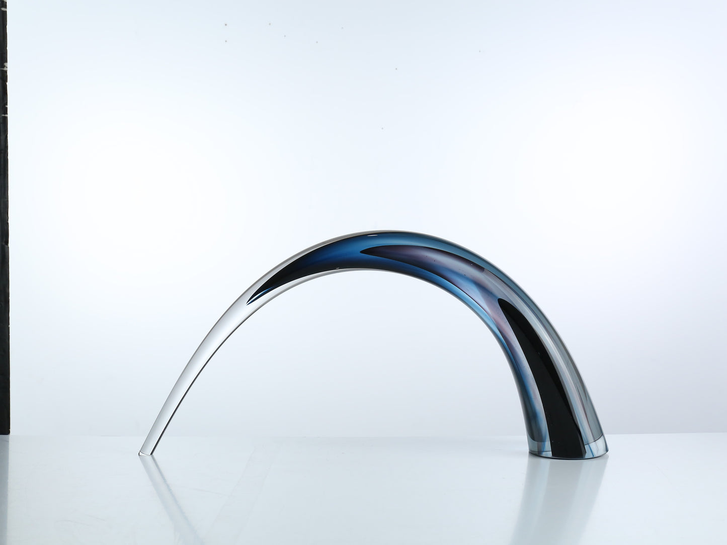 BLUE HORN GEOMETRIC SCULPTURE