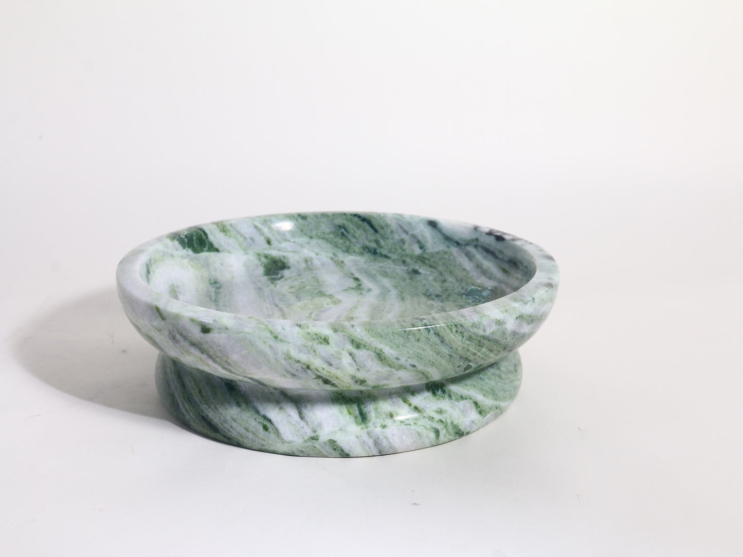 VINTAGE GREEN MARBLE TRAY