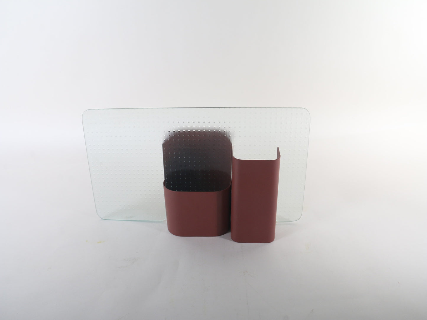 RED SQUARE FLOWER VASE