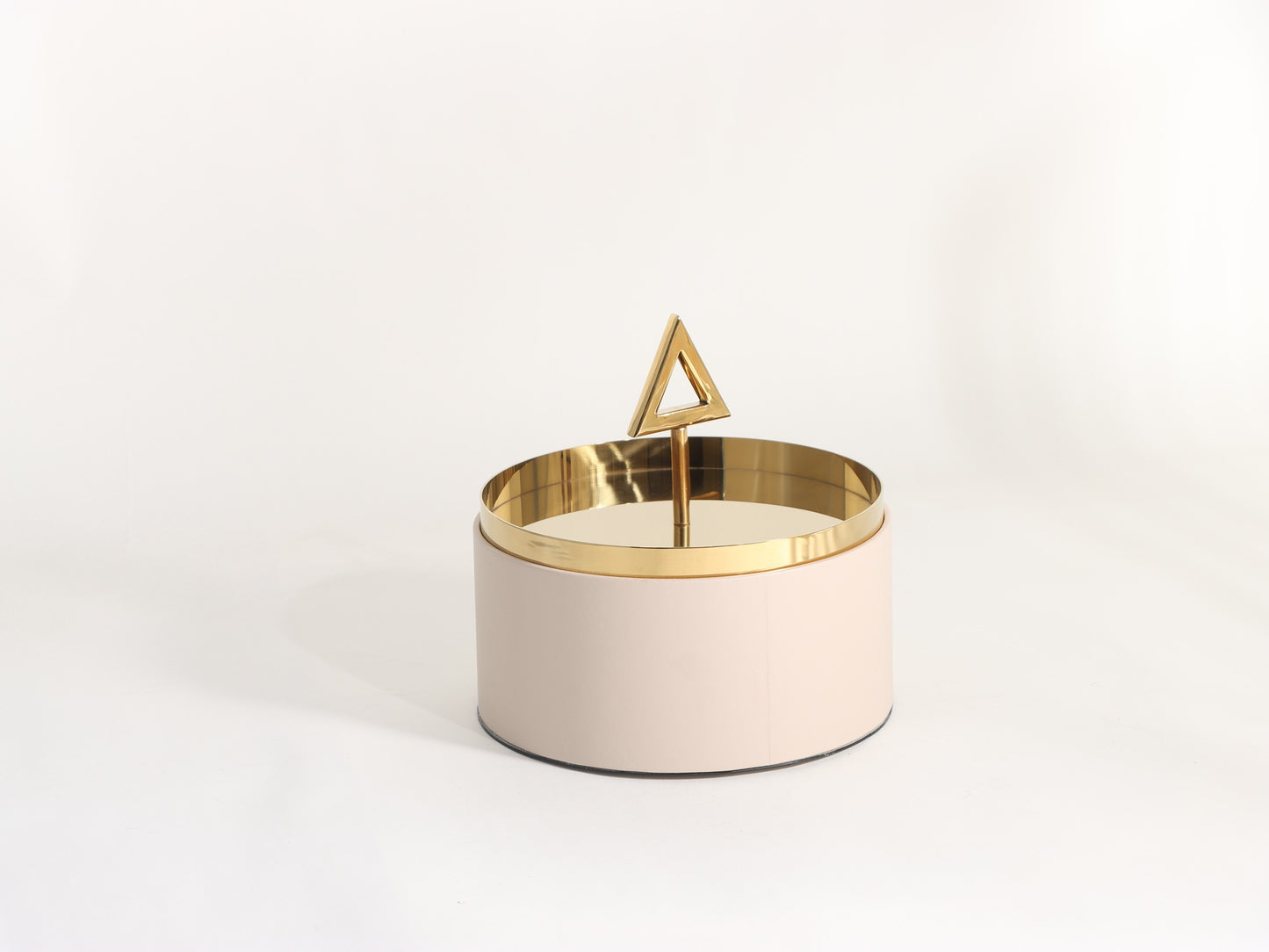 GOLD GEOMETRY COVER STORAGE BOX