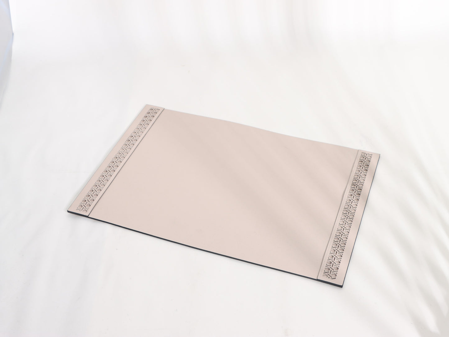 BEIGE OFFICE LEATHER MAT