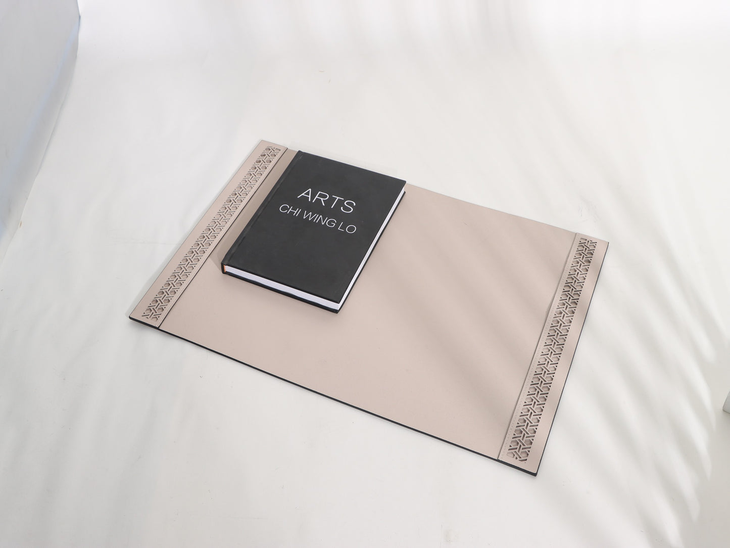 BEIGE OFFICE LEATHER MAT