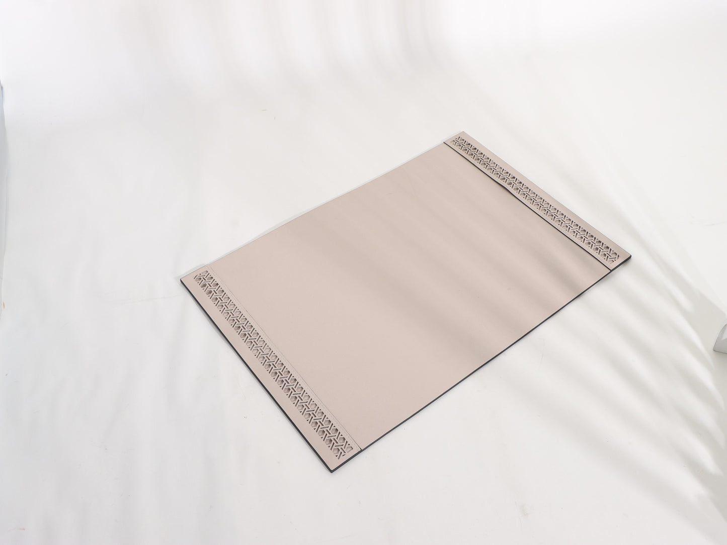 BEIGE OFFICE LEATHER MAT