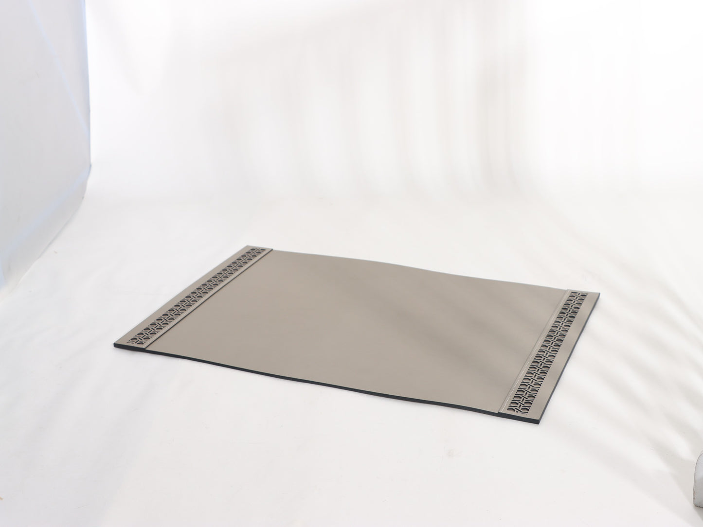 KHAKI OFFICE DESKTOP LEATHER MAT