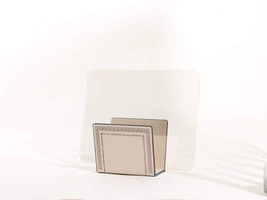 BEIGE OFFICE MAGAZINE & BOOK HOLDER