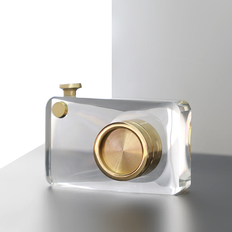 CAMERA CRYSTAL SCULPTURE