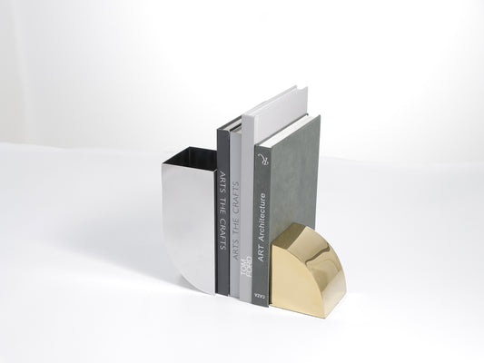 MODERN GOLD & SILVER BOOKEND